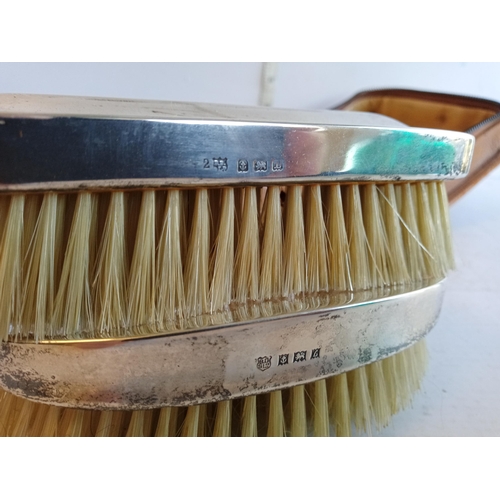 146 - Silver Grooming Brushes in Case