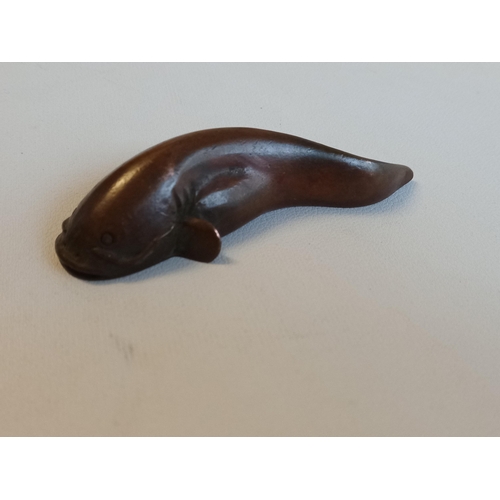 19 - Signed Bronze Fish