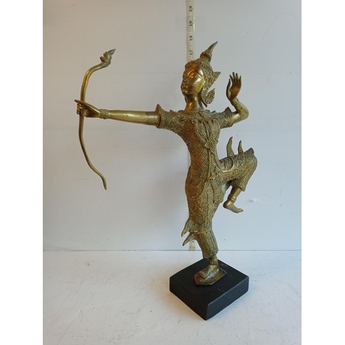 301 - Indonesian Bronze Goddess with Bow Figure