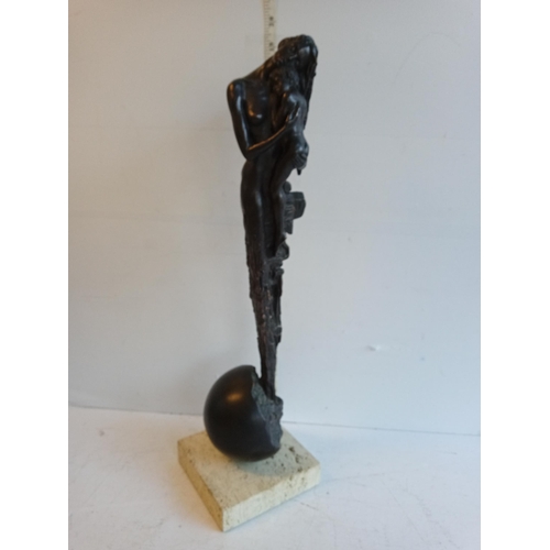 302 - Bronze Sculpture By Josep Bofill (Le Vida) Mother & Child