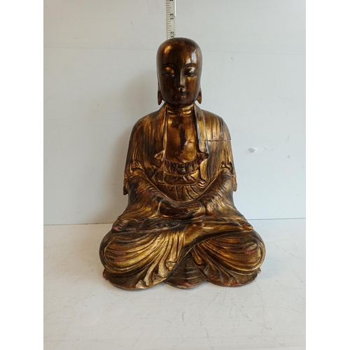 58 - Large Old Wooden Buddha