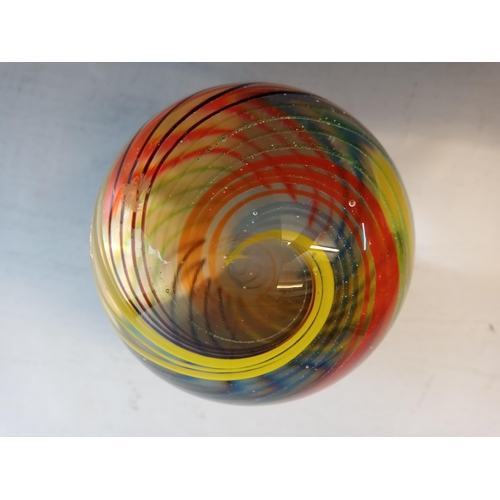 59 - Murano Latino Swirl Glass Paper Weight