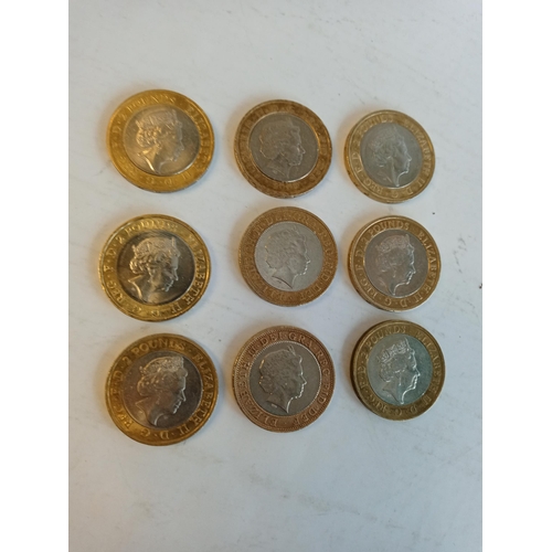 6 - 9 Assorted Collectors £2 Coins