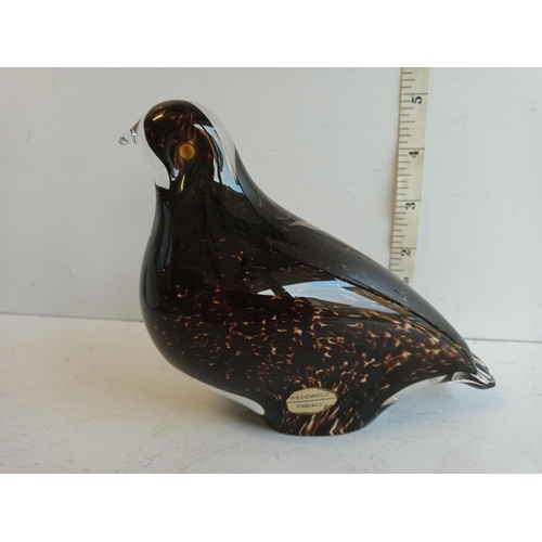 67 - Wedgwood Bird Glass Paper Weight