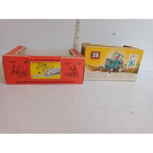 85 - 2 Vintage Britain's farm machines in Original Boxes