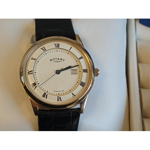 91 - Good Quality Rotary Wrist Watch in Working Order, Boxed