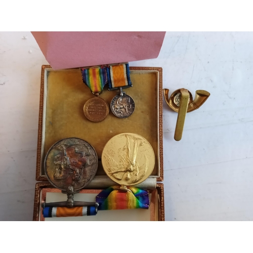 229 - Selection of Medals & Cap Badge 203746 CPL. J. S. Walker. K O. Y. L.I.