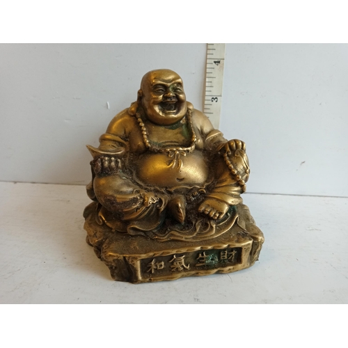 119 - Chinese Signed Bronze Buddha