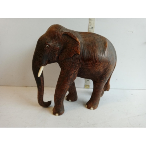 120 - Very Nicely Carved Wooden Elephant