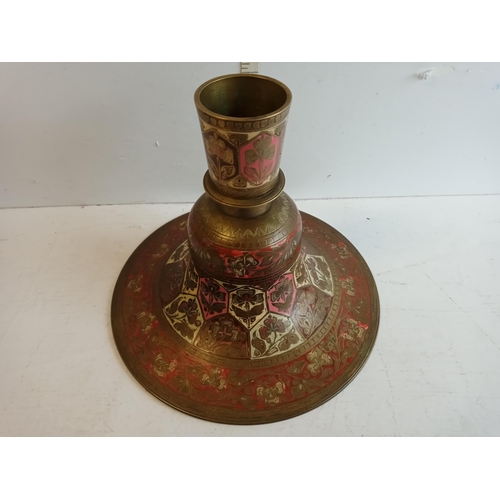 126 - Very Ornate Bronze Candle Stick, Large