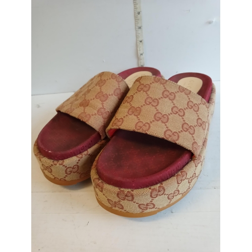 139 - Pair of Genuine Gucci Flip Flops