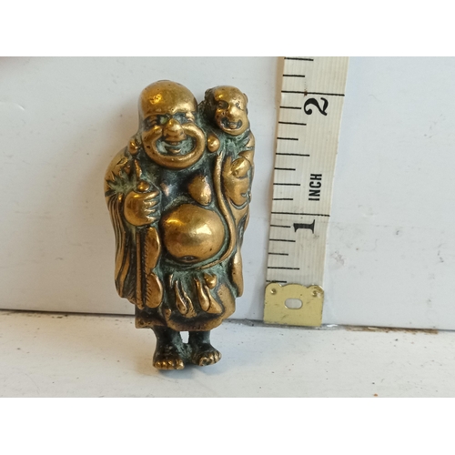 14 - Small Antique Bronze Buddha