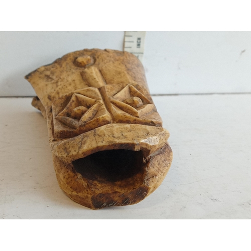 23 - Circa 1850's Sailors Work Bone Carving, Easter Island