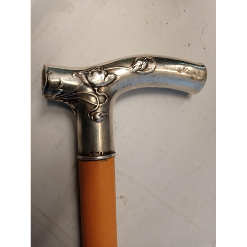 248 - Lovely Silver Handle Walking Stick