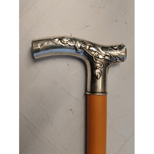 248 - Lovely Silver Handle Walking Stick