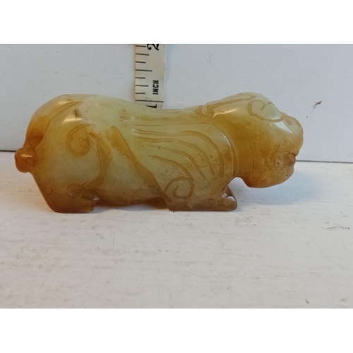 305 - Early Jade Foo Lion, Slight chip