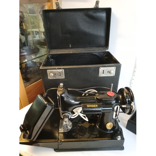 315 - Singer Portable Electric Sewing Machine, Number 221K1,