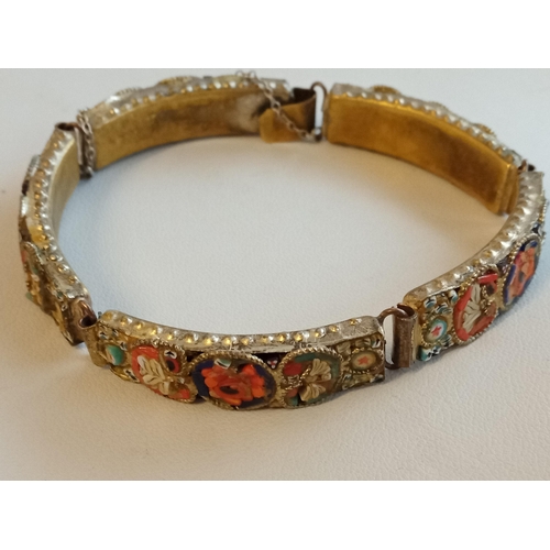 36 - Italian Micro Mosaic Bracelet