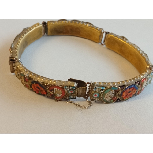 36 - Italian Micro Mosaic Bracelet