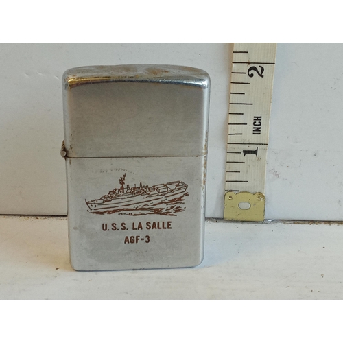 40 - Zippo Lighter, USS LA Salle Design