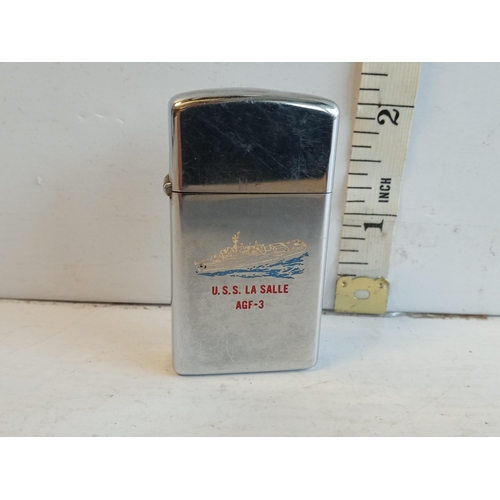 44 - Zippo Lighter USS La Salle Design