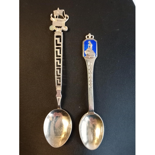 49 - 2 Solid Silver Norwegian Spoons