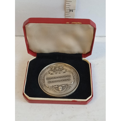 57 - City & Guild of London Institute Technical Examination Medal in Fitted Case