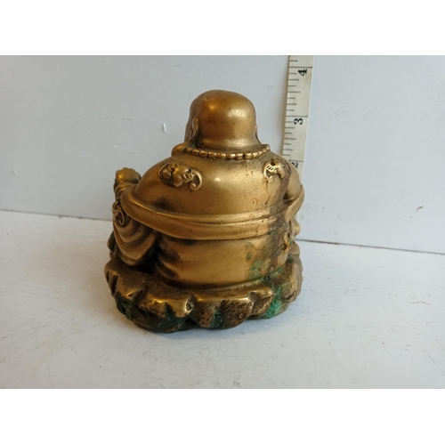 122 - Chinese Signed Bronze Buddha