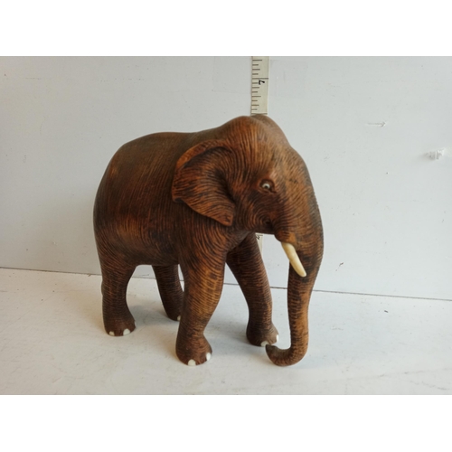 135 - Very Nicely Carved Wooden Elephant