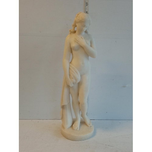 125 - Lovely Alabaster Lady  Figurine