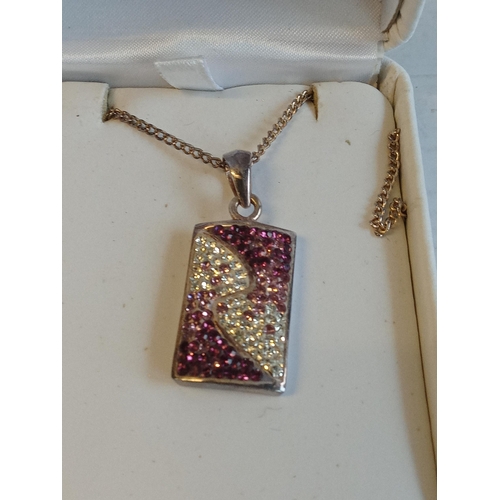 184 - Silver Chain & Pendant, Boxed