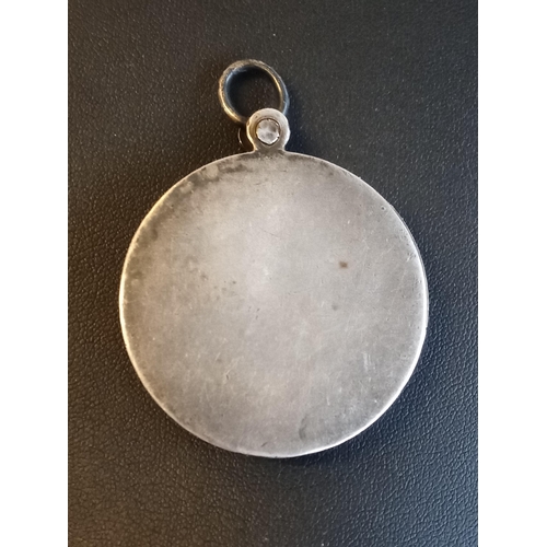 194 - White Metal Locket Mirror. Tested Silver,Low Grade