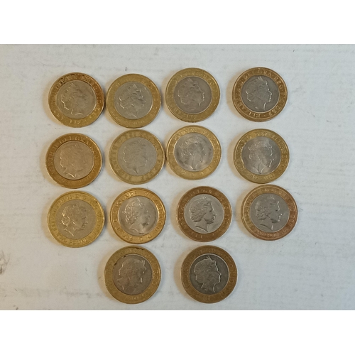 195 - 14 Assorted Unusual £2 Coins