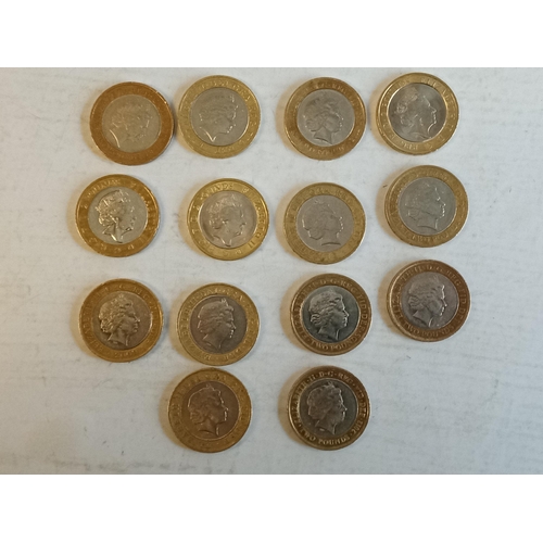 196 - 14 Assorted Unusual £2 Coins