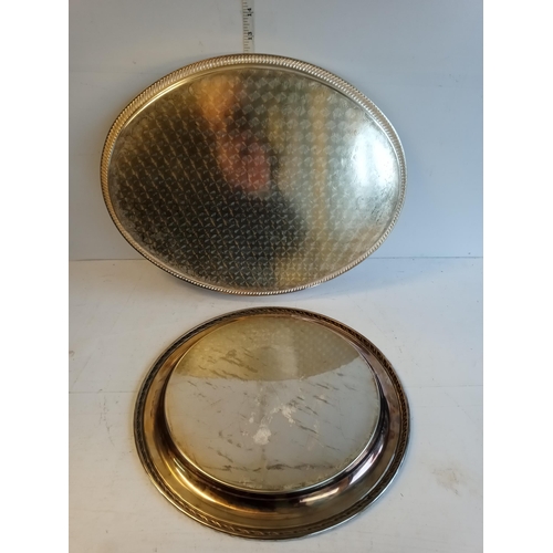 289 - 2 Silver Plate Trays