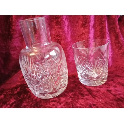 293 - Good Quality Crystal Decanter & Tumble set for One,