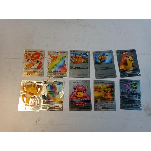 326 - 10 Silver Pokemon Cards