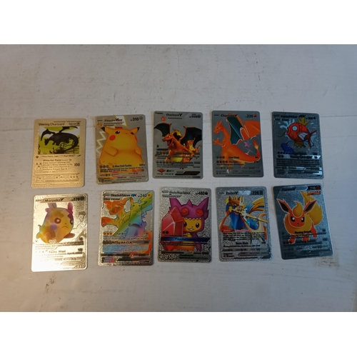 328 - 10 Silver Pokemon Cards