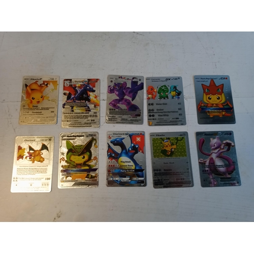 330 - 10 Silver Pokemon Cards