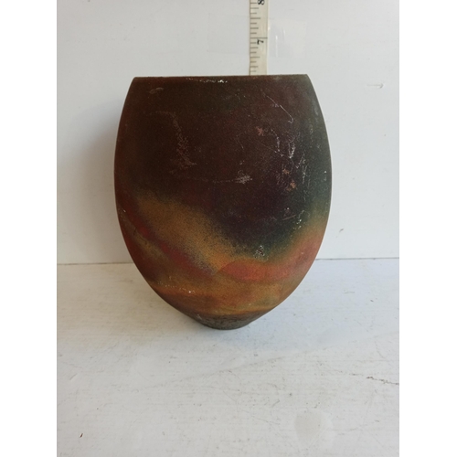 43 - Black Rahul Studio Vase, Signed