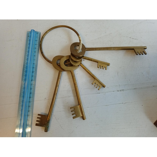 47 - Set of Large Brass Keys