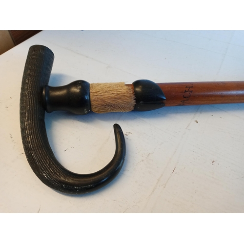 55 - Horn Hoof Walking Stick