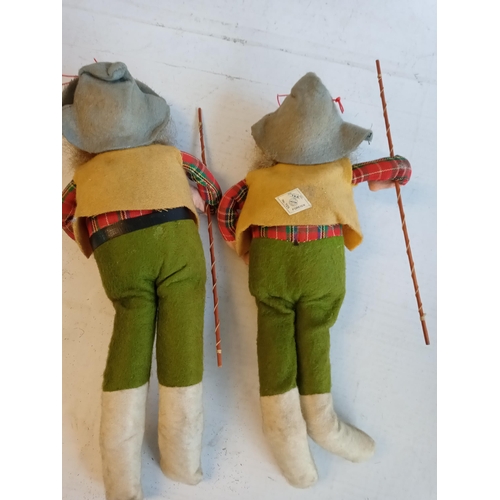 72 - 2 Small Stuffed Gnomes