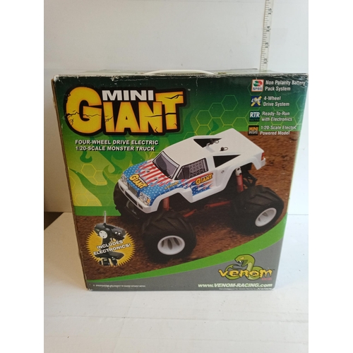 320 - Mini Giant Venom 4 Wheel Drive Remote Control Truck, Boxed