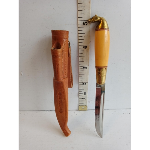 1 - Middle Eastern Paper Knife in Leather Sheath