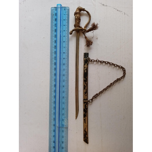 13 - Miniature Sword in Sheath Letter Opener