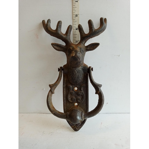 149 - Cast Iron Stagg Door Knocker