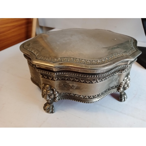 175 - Nice Trinket Box & Assorted Dress Jewellery