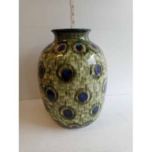 18 - Friedrich Festersen Peacock Vase Circa 1904