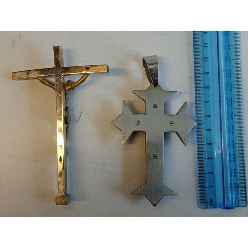 208 - 2 Ornate Crosses, Large